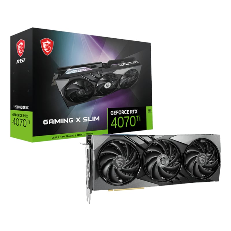 MSI Nvidia GeForce RTX 4070Ti Gaming X SLIM 12GB GDDR6X