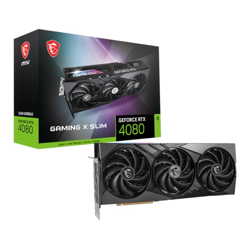 MSI Nvidia GeForce RTX 4080 Gaming X SLIM 16GB GDDR6X