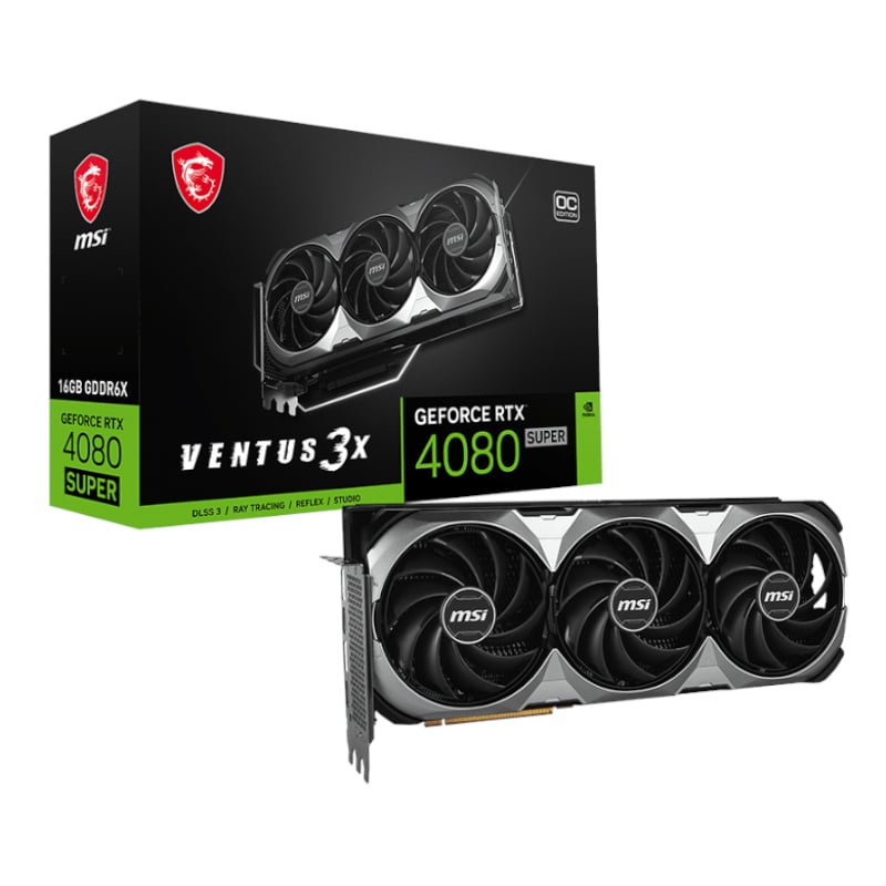 MSI Nvidia GeForce RTX 4080 Super Ventus 3X 16GB Graphics Card