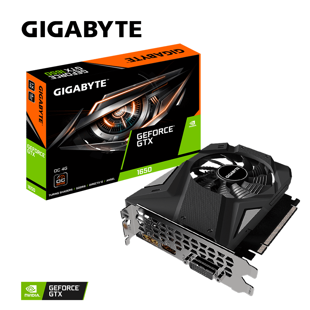 Gigabyte GeForce GTX 1650 OC Edition 4GB GDDR6 Desktop Graphics Card