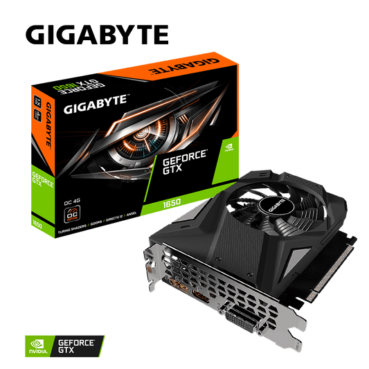 Gigabyte GeForce GTX 1650 OC Edition 4GB GDDR6 Desktop Graphics Card