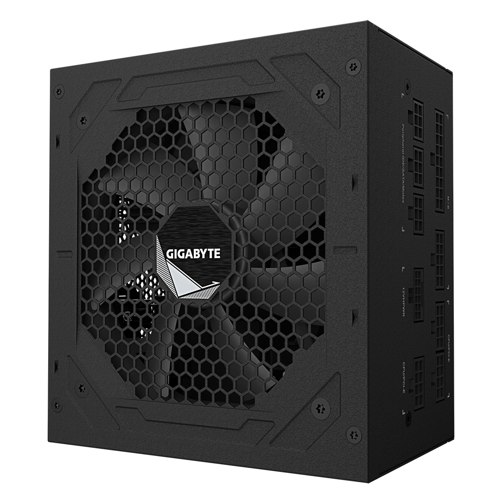 Gigabyte 1000W PCIe 5.0 12VHPWR 80 Plus Gold Fully Modular Black ATX Desktop Power Supply