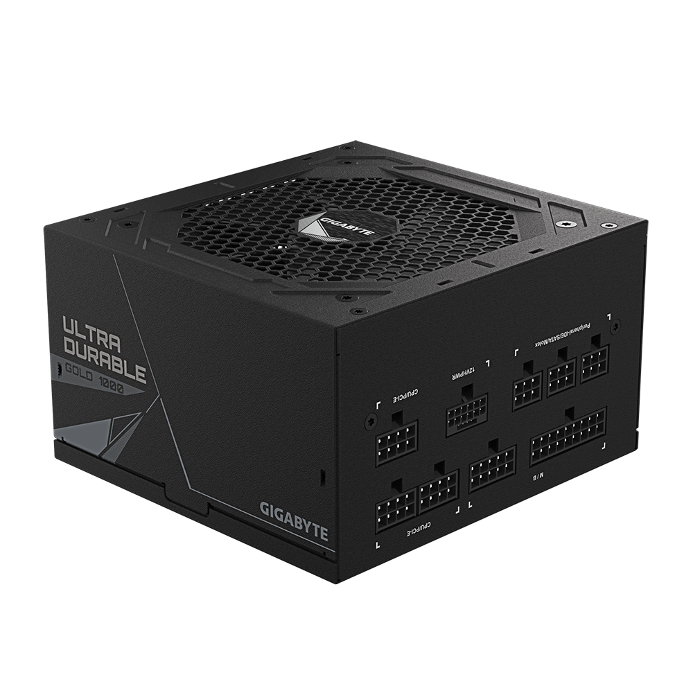 Gigabyte 1000W PCIe 5.0 12VHPWR 80 Plus Gold Fully Modular Black ATX Desktop Power Supply
