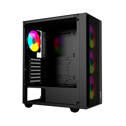 Raidmax V1000TBS ATX | Micro-ATX | Mini-ITX ARGB Mid-Tower Gaming Chassis – Black