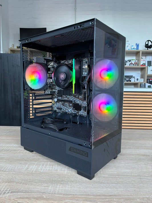 Ryzen 5 5500 / MSI A520M / 16GB 3600MHz RGB / MSI PAG PANO M110A Gaming Chassis / MSI MAG 550W 80 PLUS Bronze / 500GB M.2 / Just Add GPU