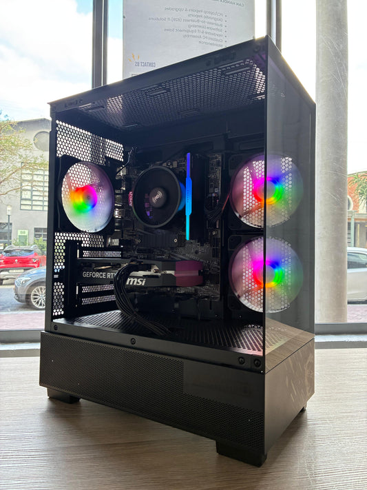 Ryzen 5 5500 / RTX 5050 8GB / MSI A520M / 16GB 3600MHz RGB / MSI PAG PANO M110A Gaming Chassis / MSI MAG 550W 80 PLUS Bronze / 500GB M.2