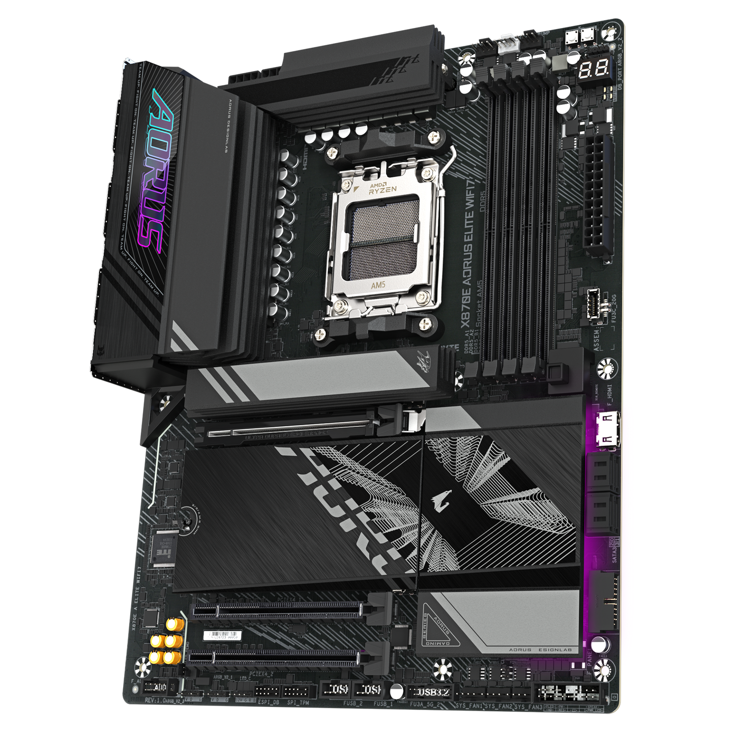 Gigabyte X870E AORUS ELITE WIFI7 AMD X870E Ryzen Socket AM5 ATX Desktop Motherboard