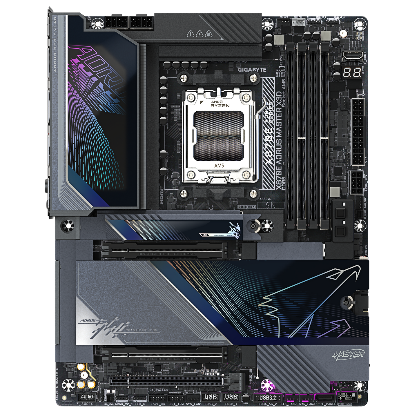 Gigabyte X870E AORUS MASTER X3D WIFI7 AMD X870E Ryzen Socket AM5 ATX Desktop Motherboard