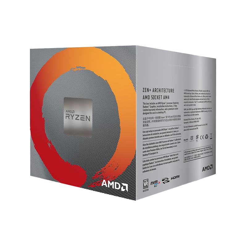 AMD RYZEN 5 3400G 4-CORE 3.7GHZ AM4