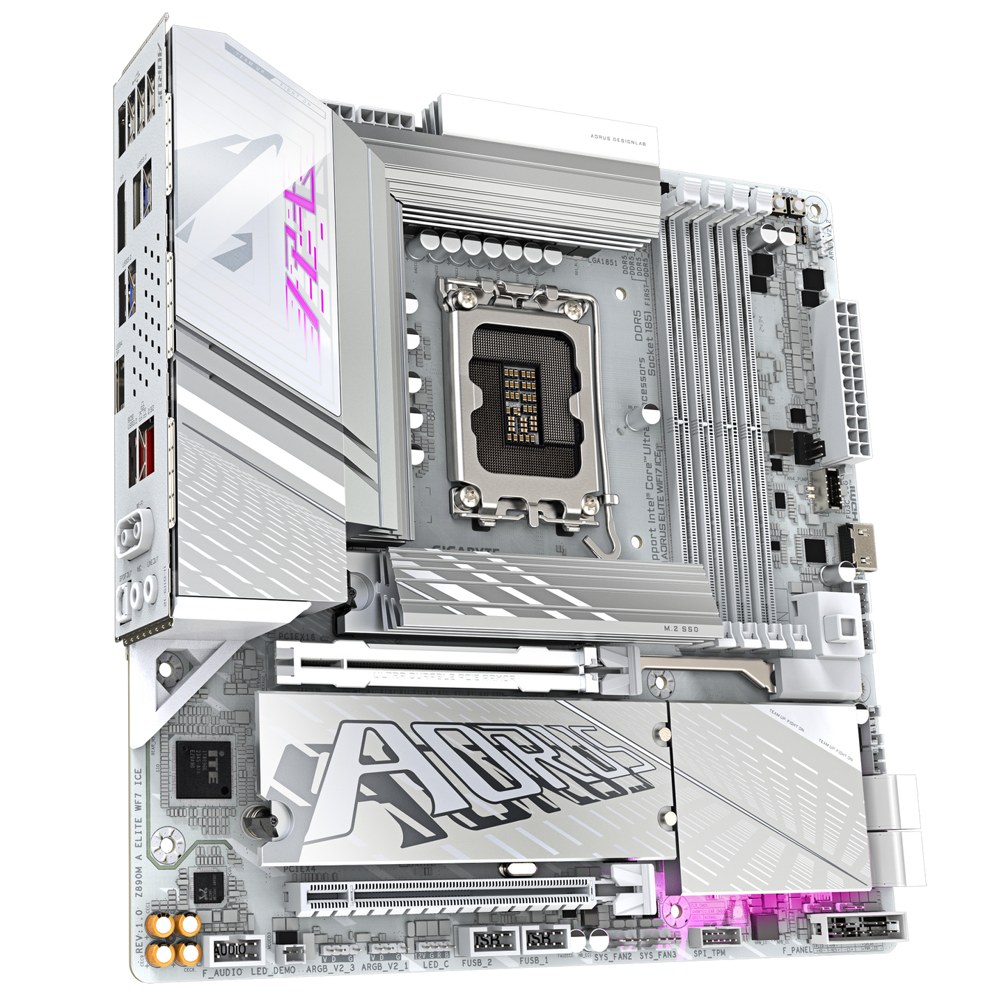 Gigabyte Z890M AORUS ELITE WIFI7 ICE Intel Z890 LGA 1851 Arrow Lake Micro-ATX Desktop Motherboard