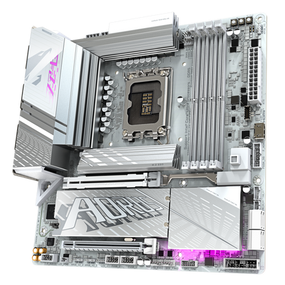 Gigabyte Z890M AORUS ELITE WIFI7 ICE Intel Z890 LGA 1851 Arrow Lake Micro-ATX Desktop Motherboard