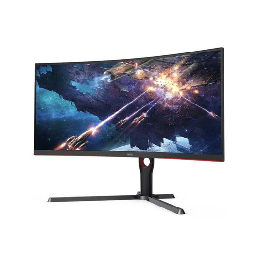 AOC CU34G3S 34" Ultra Wide QHD (3440x1440) 165Hz VA 4ms Freesync Premium 1000R Curved Gaming Desktop Monitor