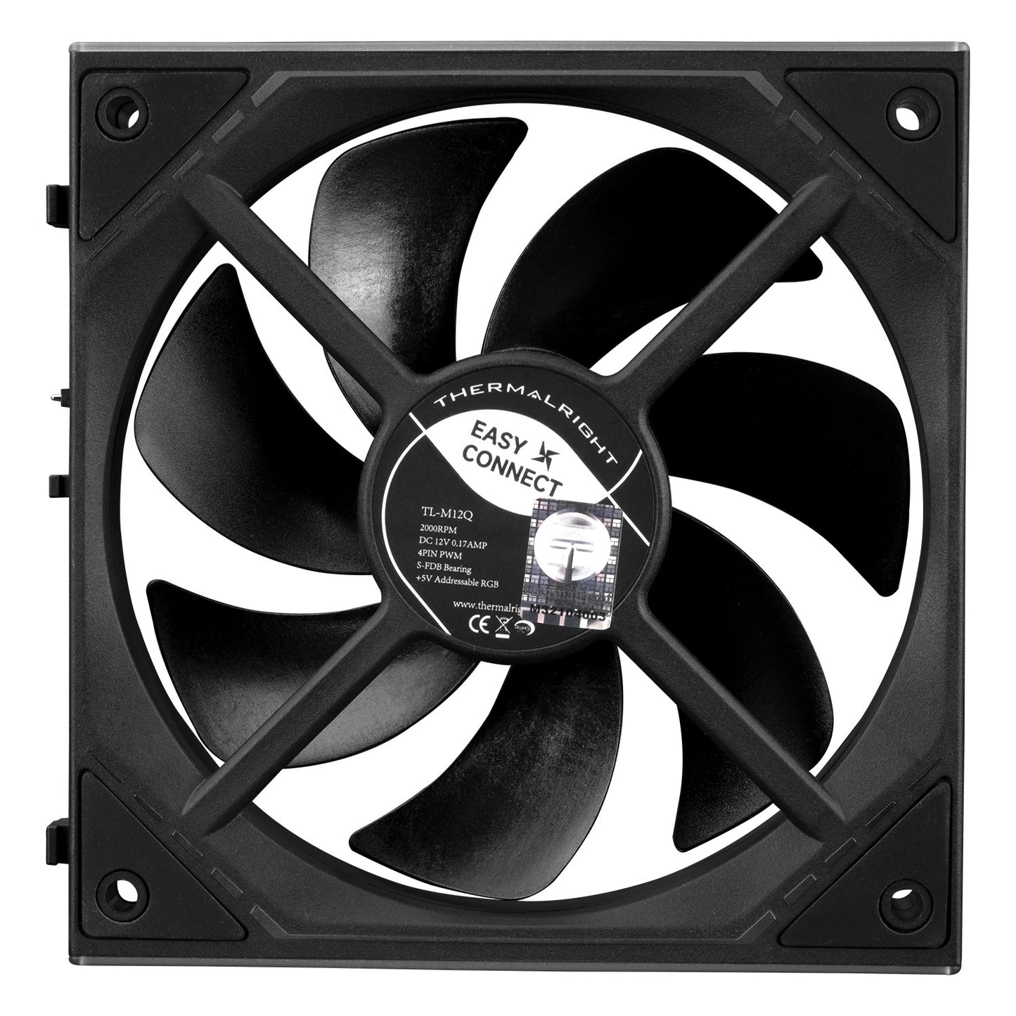 Thermalright TL-M12Q X3 Chassis Fan 120mm Silent,Wireless Splicing,Building Block Fan,PWM Function CPU,Infinity Mirror ARGB Lighting Effect,New Power chip Module simplifies Wiring Management