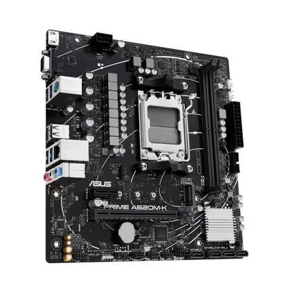 ASUS PRIME A620M-K AMD A620 Ryzen Socket AM5 Micro-ATX Desktop Motherboard