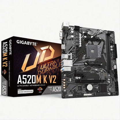 Gigabyte A520M K V2 AMD A520 Socket AM4 Micro-ATX Desktop Motherboard