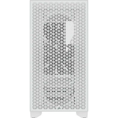 Corsair 3000D AIRFLOW Clear Tempered Glass White Steel ATX Mid Tower Desktop Chassis