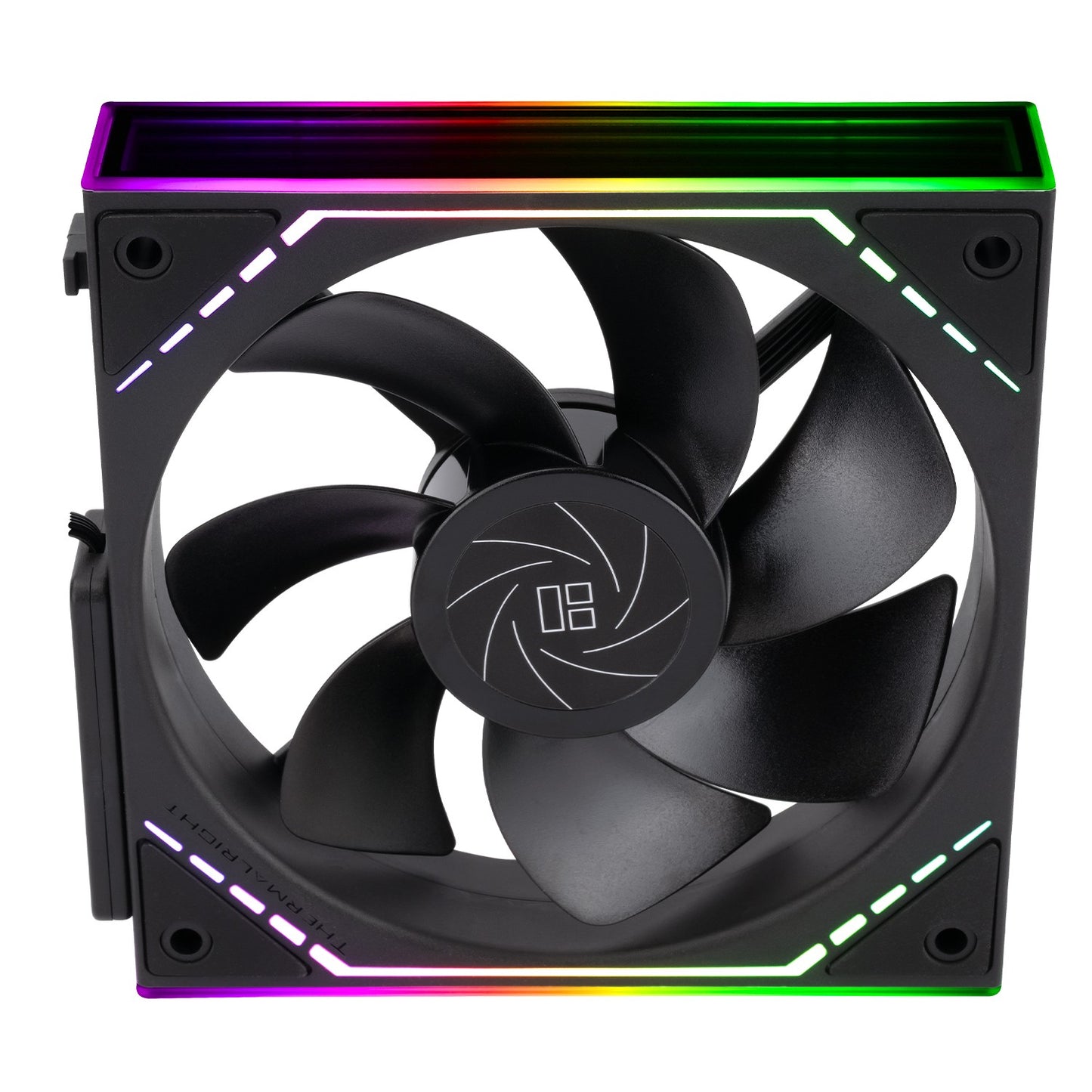 Thermalright TL-M12QR 120mm Reverse Case Fans, 1500RPM, 47.6CFM, 3-Pack | Reverse Airflow, Daisy Chain PWM/ARGB, Infinity Mirror Lighting