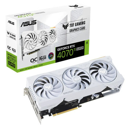 ASUS GeForce RTX 4070 Ti SUPER 16GB TUF Gaming White OC Edition GDDR6X