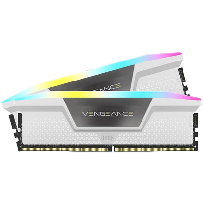 Corsair Vengeance RGB 32GB (2x16GB) DDR5-6000MHz CL36 1.35V White Desktop Memory