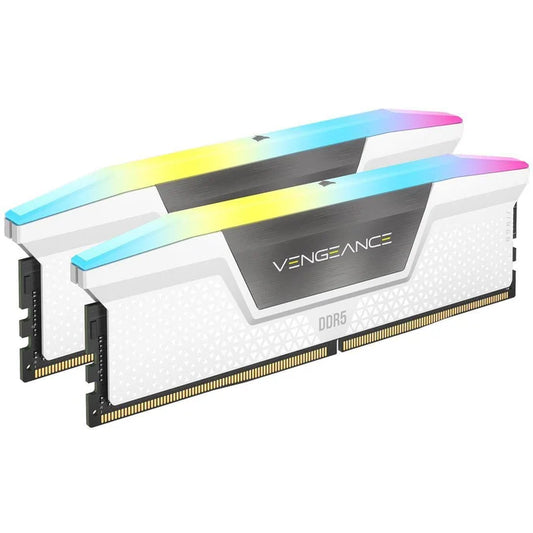 Corsair Vengeance RGB 32GB (2x16GB) DDR5-6000MHz CL36 1.35V White Desktop Memory