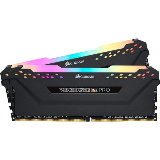 Corsair Vengeance RGB Pro 16GB (2x8GB) DDR4-3600MHz CL18 1.35V Black Desktop Memory