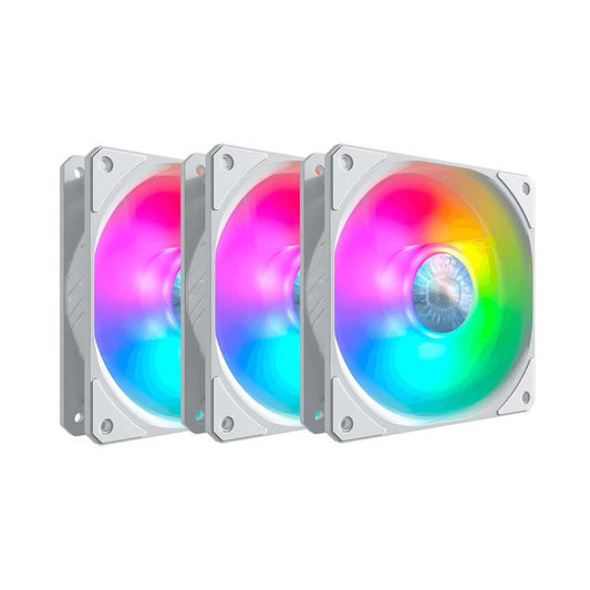 Cooler Master SICKLEFLOW 120 ARGB 120mm PWM Triple Pack White Case Fan