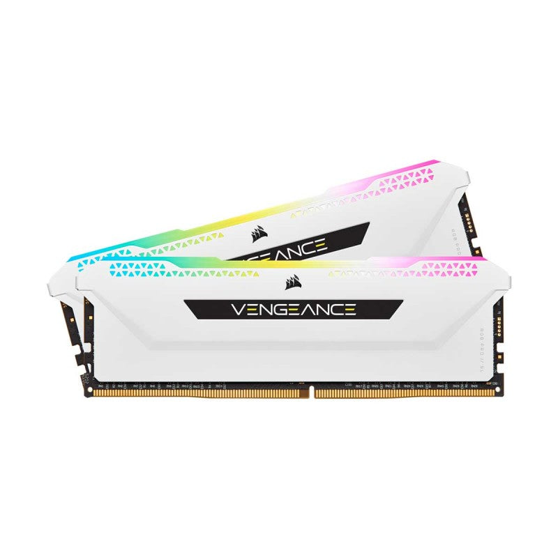 Corsair Vengeance RGB Pro SL 16GB (2x8GB) DDR4-3200MHz CL16 1.35V White Desktop Memory