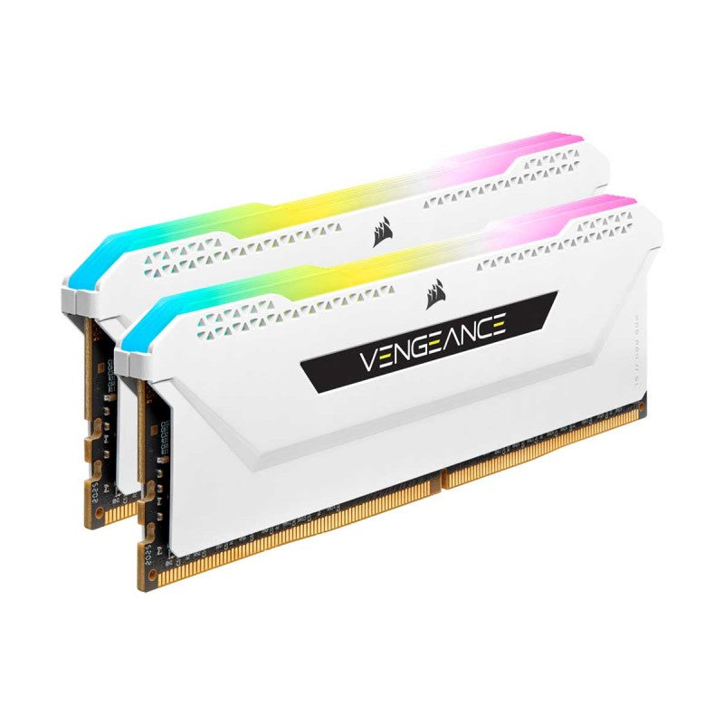 Corsair Vengeance RGB Pro SL 16GB (2x8GB) DDR4-3200MHz CL16 1.35V White Desktop Memory