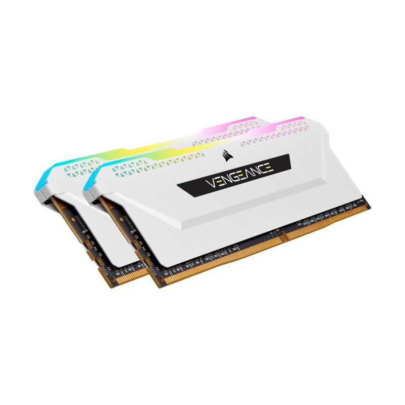 Corsair Vengeance RGB Pro SL 16GB (2x8GB) DDR4-3200MHz CL16 1.35V White Desktop Memory