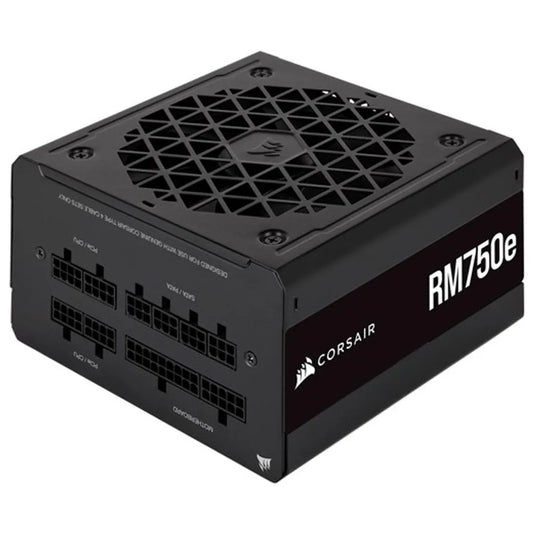 CorsairRMe RM750e 750W 80 Plus Gold Fully Modular PCIe 5 Black ATX Desktop Power Supply