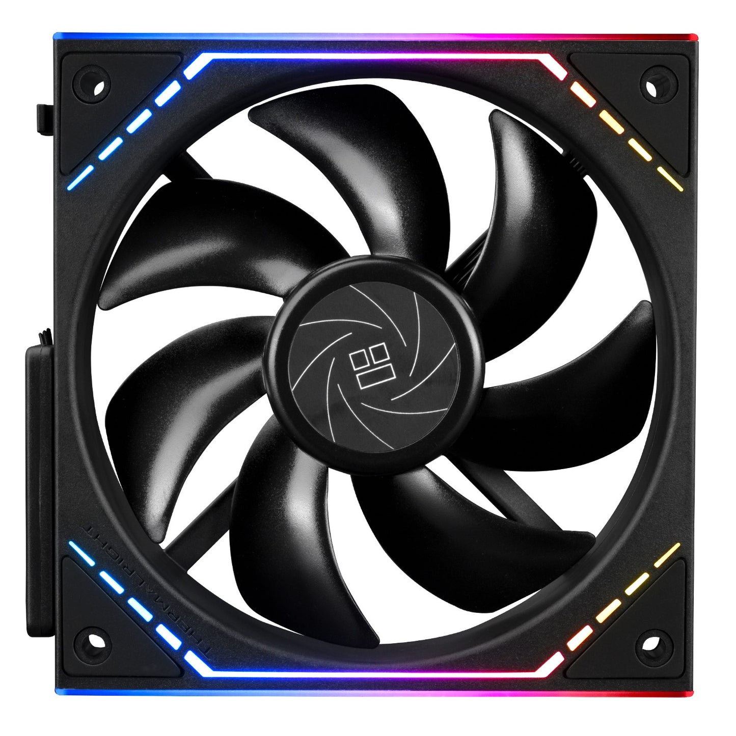 Thermalright TL-M12Q X3 Chassis Fan 120mm Silent,Wireless Splicing,Building Block Fan,PWM Function CPU,Infinity Mirror ARGB Lighting Effect,New Power chip Module simplifies Wiring Management