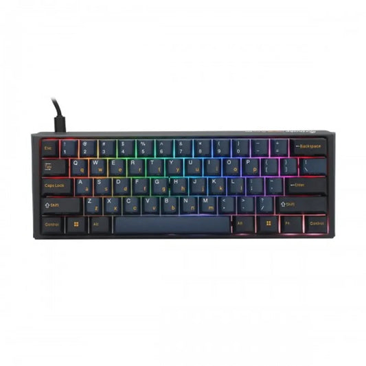 Ducky One 3 Pro Mini Nazca Line 60% Cherry MX2A Brown Tactile Mechanical Wired Black Gaming Keyboard