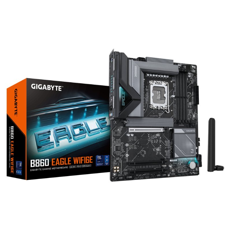 Gigabyte B860 EAGLE WIFI6E Intel B860 LGA 1851 Arrow Lake ATX Desktop Motherboard