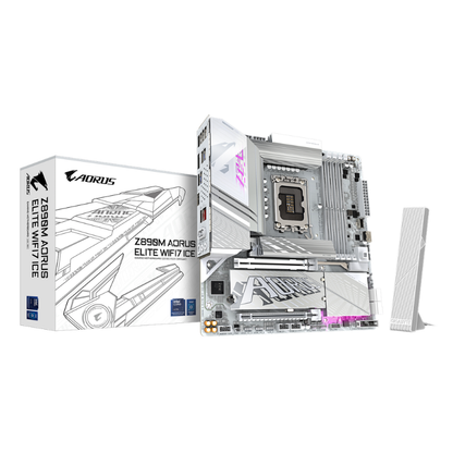 Gigabyte Z890M AORUS ELITE WIFI7 ICE Intel Z890 LGA 1851 Arrow Lake Micro-ATX Desktop Motherboard