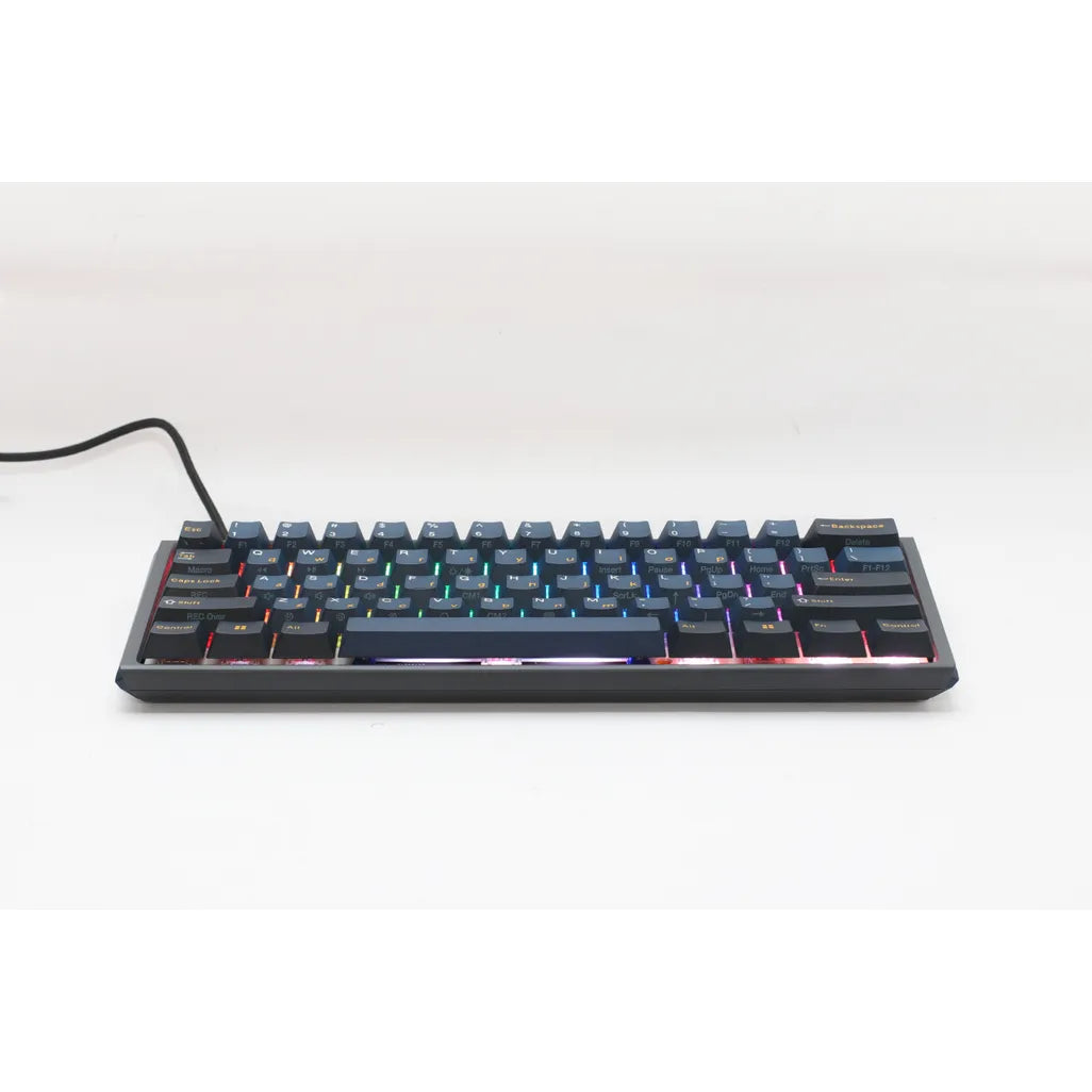 Ducky One 3 Pro Mini Nazca Line 60% Cherry MX2A Speed Silver Linear Mechanical Wired Black Gaming Keyboard