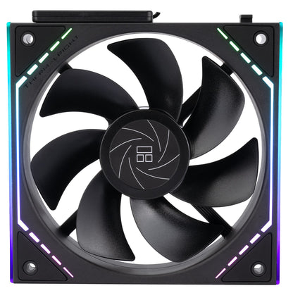 Thermalright TL-M12QR 120mm Reverse Case Fans, 1500RPM, 47.6CFM, 3-Pack | Reverse Airflow, Daisy Chain PWM/ARGB, Infinity Mirror Lighting