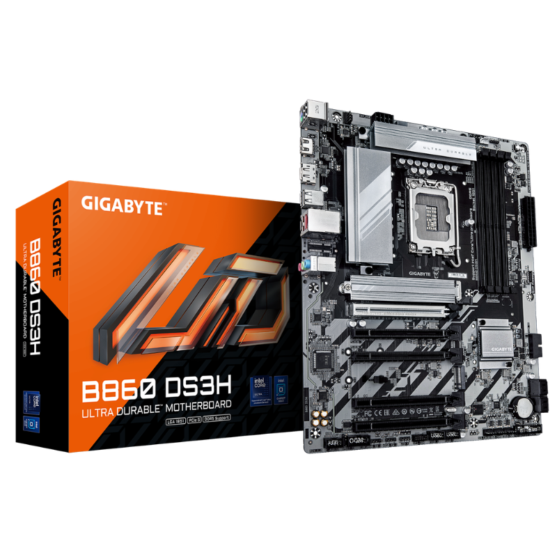 Gigabyte B860 DS3H Intel B860 LGA 1851 Arrow Lake ATX Desktop Motherboard