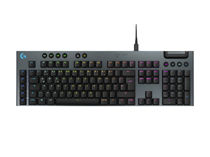 Logitech G915 X Low-Profile GL Tactile Mechanical Wired Black Gaming Keyboard