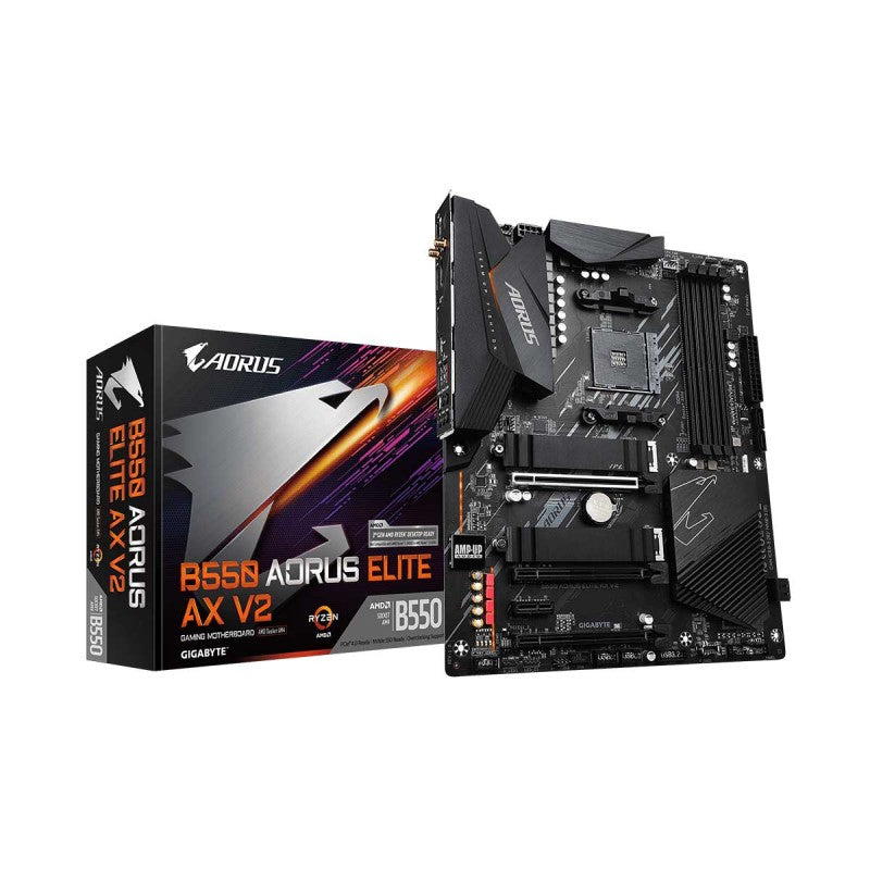 Gigabyte B550 AORUS ELITE AX V2 AMD AM4 Socket B550 Wi-Fi 6 ATX