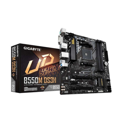 Gigabyte B550M DS3H AMD B550 Socket AM4 Micro-ATX Desktop Motherboard