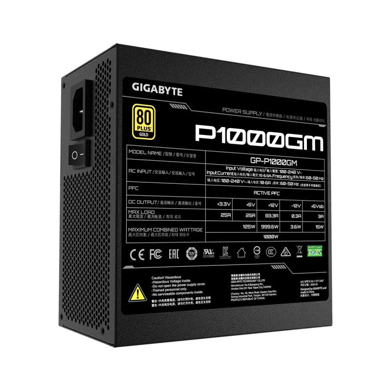 Gigabyte GP-P1000GM 80 PLUS Gold Fully Modular ATX 1000W PSU