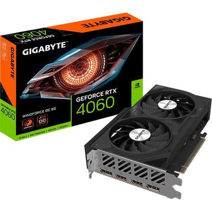 Gigabyte GeForce RTX 4060 WINDFORCE OC 8GB GDDR6 128-Bit PCIe 4.0 Desktop Graphics Card