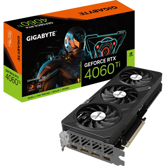 Gigabyte GeForce RTX 4060 Ti GAMING OC 16GB GDDR6 128-Bit PCIe 4.0 Desktop Graphics Card