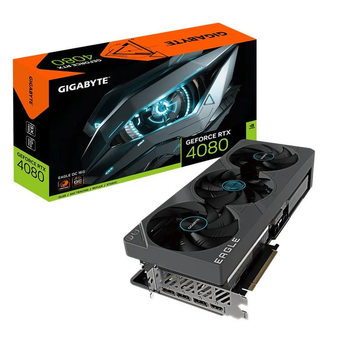 Gigabyte GeForce RTX 4080 Eagle OC 16GB GDDR6X 256-Bit PCIe 4.0 Desktop Graphics Card