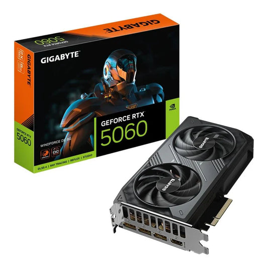 Gigabyte GeForce RTX 5060 WINDFORCE OC 8GB GDDR7 128-bit PCIe 5.0 Desktop Graphics Card