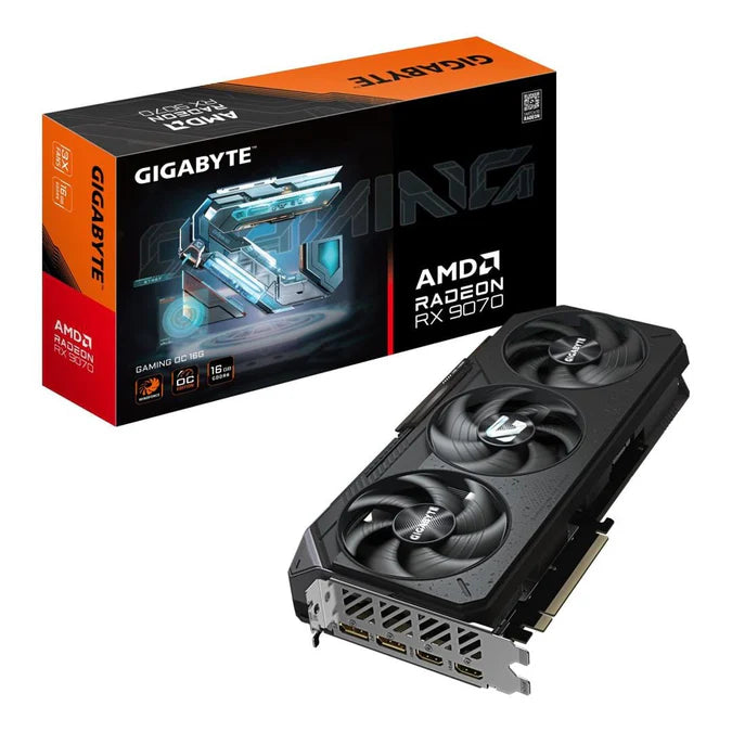 Gigabyte Radeon RX 9070 GAMING OC 16GB GDDR6 256-bit PCI-E 5.0 Desktop Graphics Card