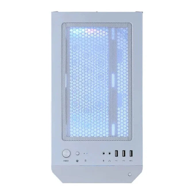 MSI MAG Forge M100R White ARGB Tempered Glass Steel Micro-ATX Mid-Tower PC Case White