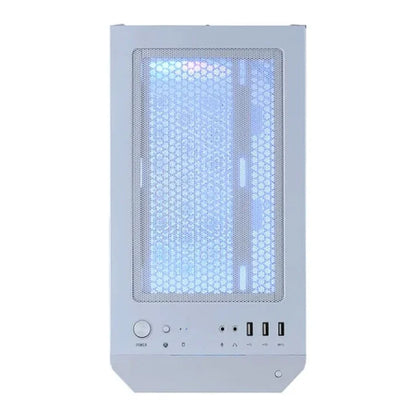 MSI MAG Forge M100R White ARGB Tempered Glass Steel Micro-ATX Mid-Tower PC Case White