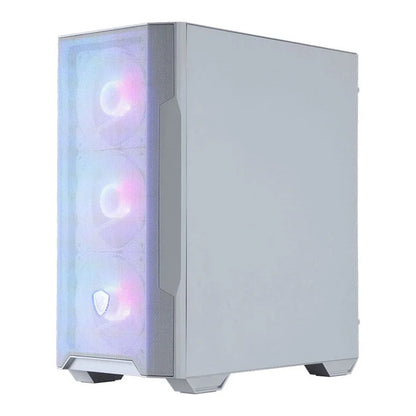 MSI MAG Forge M100R White ARGB Tempered Glass Steel Micro-ATX Mid-Tower PC Case White