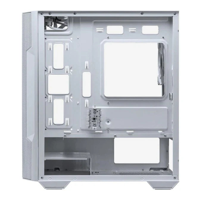 MSI MAG Forge M100R White ARGB Tempered Glass Steel Micro-ATX Mid-Tower PC Case White